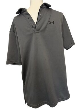 Under Armour Men's Dark Gray Performance Polo Size M